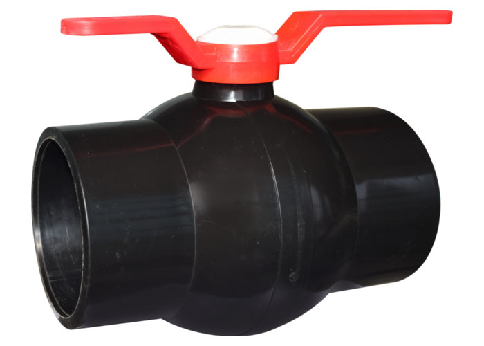 Long Handle Solid Ball Valve Black MS Plate five inch