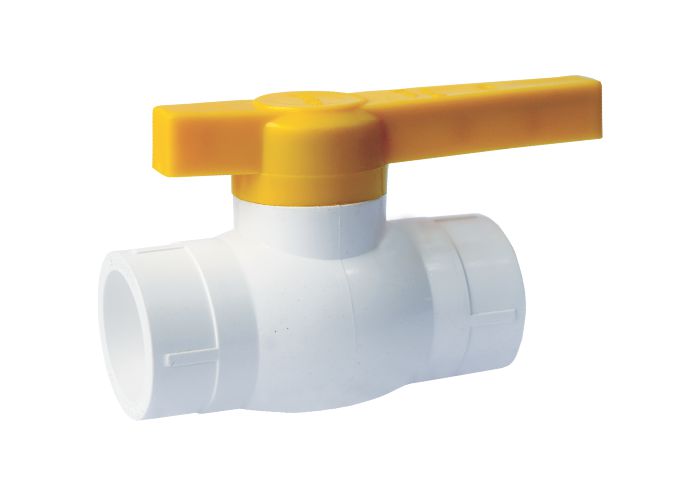 PVC Ball Valve Long Handle White