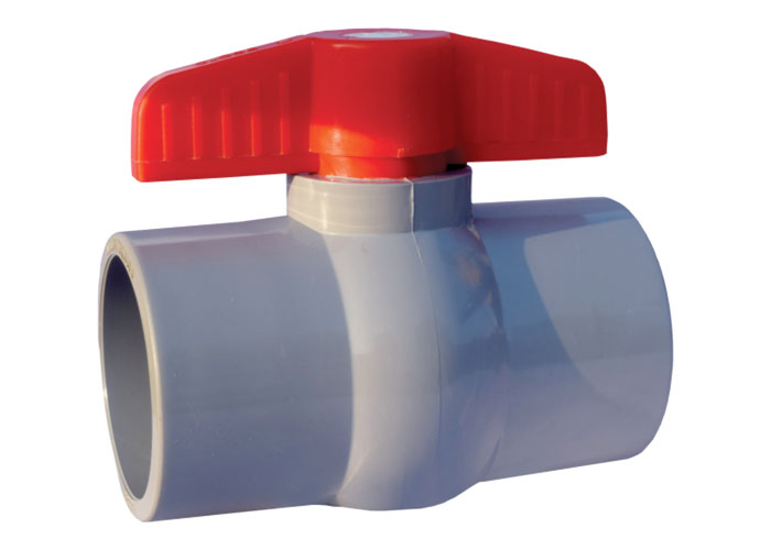 RPVC Ball Valve Gray Short Handle