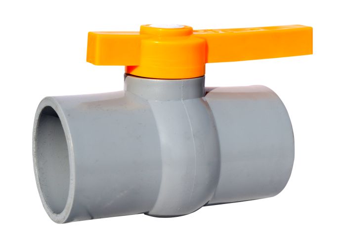 RPVC Long Handle Ball Valve Gray