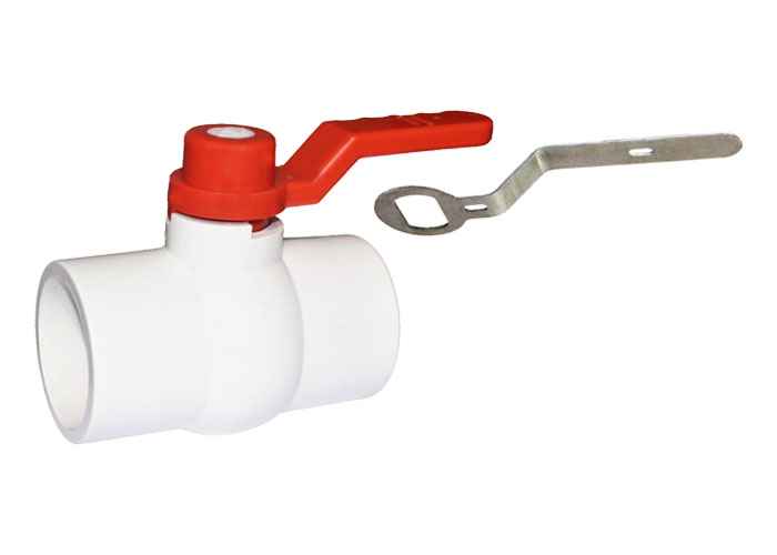 UPVC Ball Valve Long Handle Red